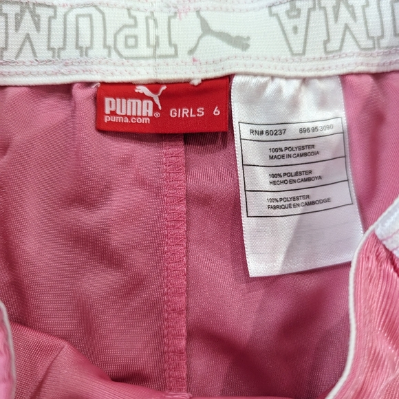 Puma pink girls shorts. New with tags. - Picture 2 of 3